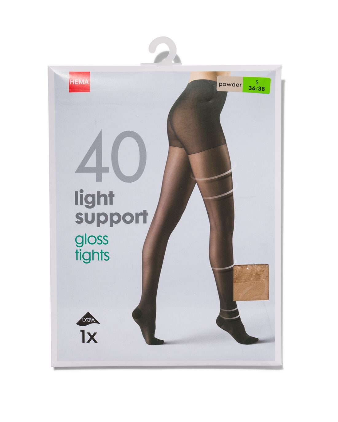 HEMA Panty light support 40 denier glans poeder | HEMA