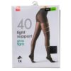 HEMA Panty light support 40 denier glans zwart | HEMA