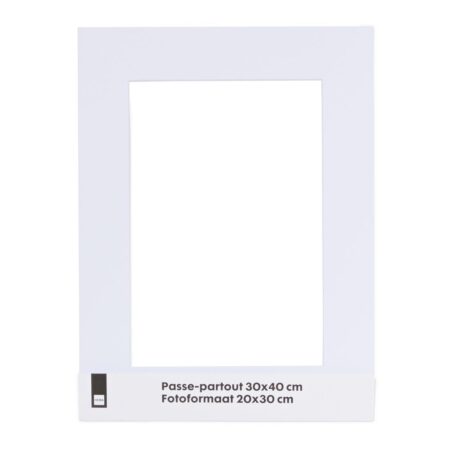 HEMA Passepartout 30x40cm wit (wit) | HEMA