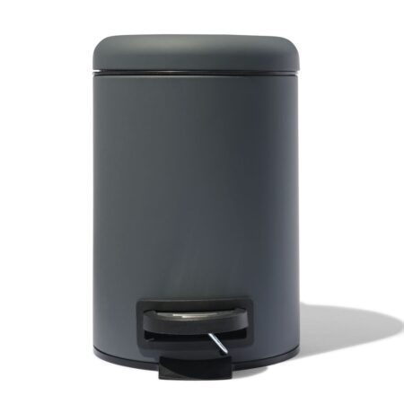 HEMA Pedaalemmer 3L donkergrijs | HEMA