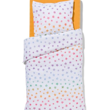 HEMA Peuterdekbedovertrek 120x150cm zacht katoen sterren (multi) | HEMA