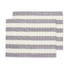 HEMA Placemats 35x45cm katoen strepen blauw-bruin - 2 stuks (blauw) | HEMA