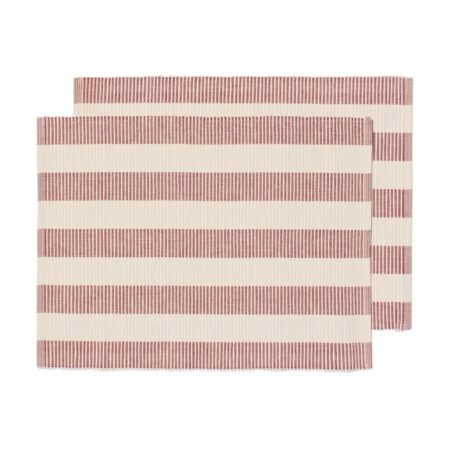 Placemats 35x45cm strepen - 2 stuks