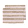 HEMA Placemats 45x35cm katoen strepen roze-wit - 2 stuks (roze) | HEMA