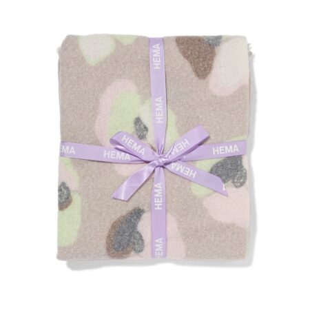HEMA Plaid 130x150cm wollook bloemen (multi) | HEMA