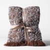 Plaid 150x130cm boucle bruin