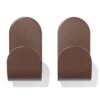 HEMA Plakhaak 5x2.5cm rvs bruin - 2 stuks (bruin) | HEMA