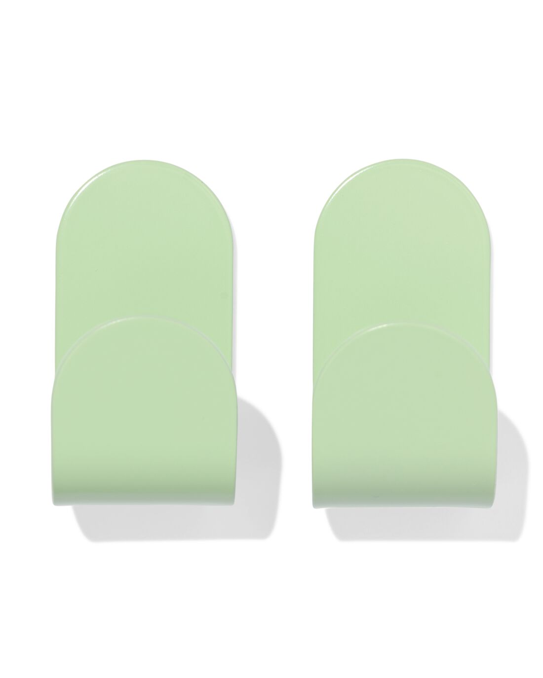 HEMA Plakhaken 2.5x5cm rvs groen - 2 stuks (groen) | HEMA