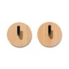 Plakhaken rvs - 2 stuks (bruin)