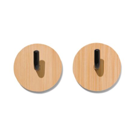 HEMA Plakhaken rvs - 2 stuks (bruin) | HEMA
