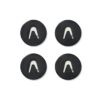 HEMA Plakhaken ⌀3.2cm rvs zwart - 4 stuks (zwart) | HEMA