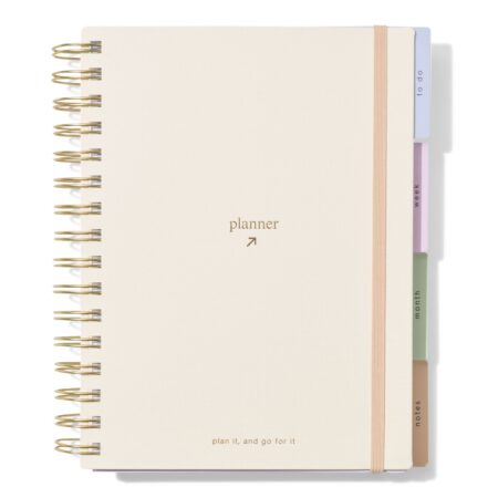 HEMA Planner A5 21x18cm met tabs crème | HEMA