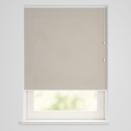 HEMA Plissé dubbel lichtdoorlatend-meekleurende achterkant beige (beige) | HEMA
