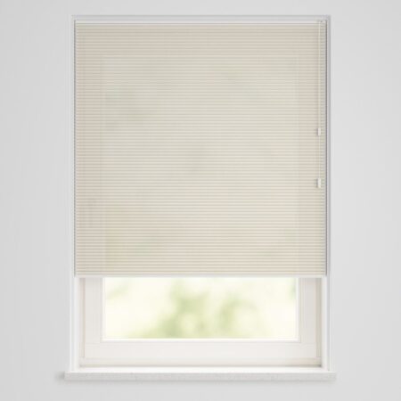 Plissé dubbel lichtdoorlatend parelmoer ivoor