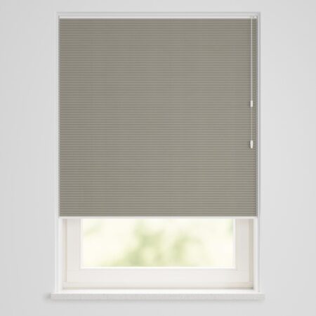 HEMA Plissé dubbel lichtdoorlatend uni grijs (grijs) | HEMA