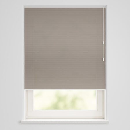 HEMA Plissé dubbel lichtdoorlatend uni taupe (taupe) | HEMA