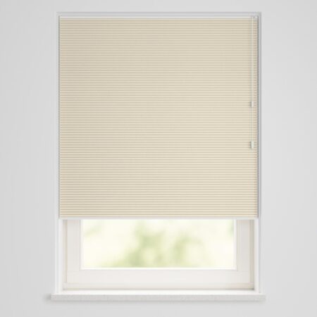 HEMA Plissé dubbel verduisterend uni-meekleurende achterkant creme (creme) | HEMA