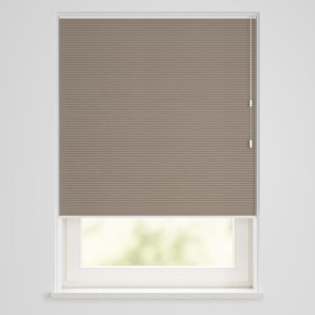 HEMA Plissé dubbel verduisterend uni taupe (taupe) | HEMA