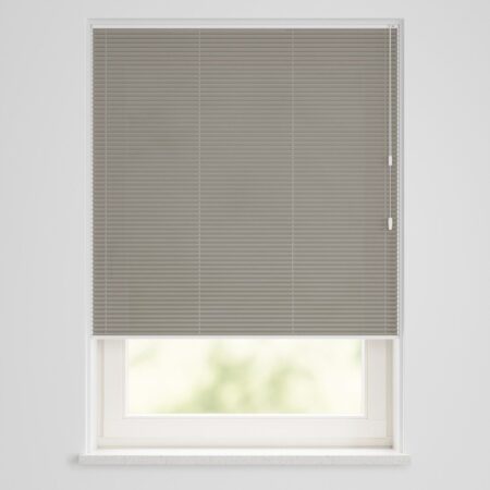 Plisse enkel lichtdoorlatend uni taupe