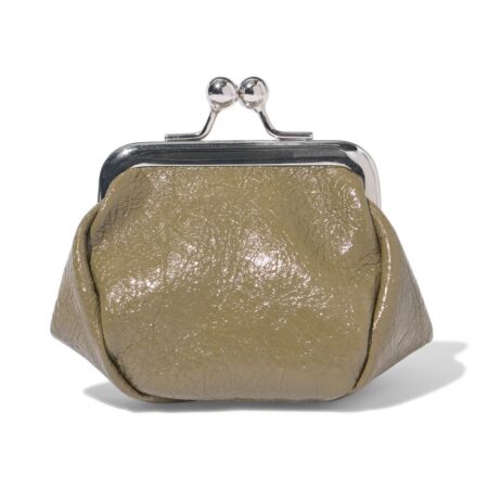 Portemonnee 10x10x6cm immitatieleer groen