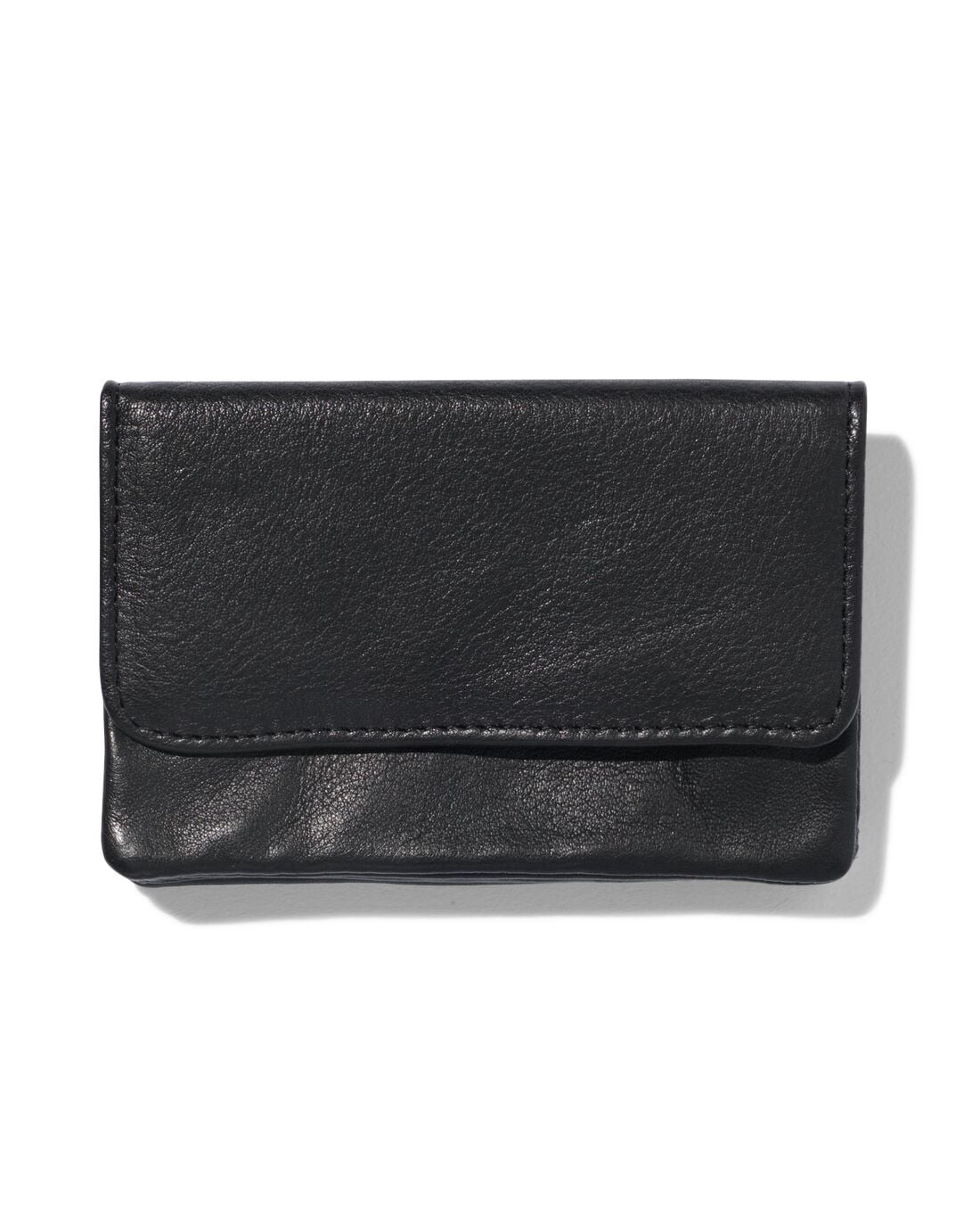 HEMA Portemonnee leer zwart | HEMA