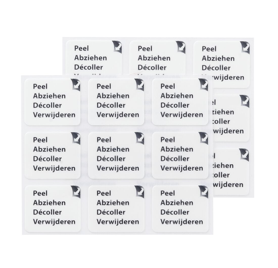 HEMA Poster tabs - 21x25mm - 18 stuks (wit) | HEMA