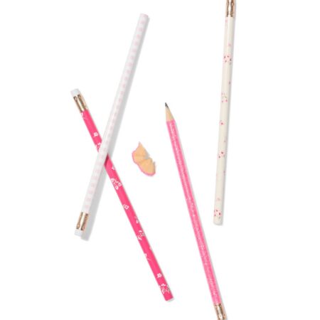 HEMA Potlodenset 18.8cm bloem - 4 stuks (multicolor) | HEMA