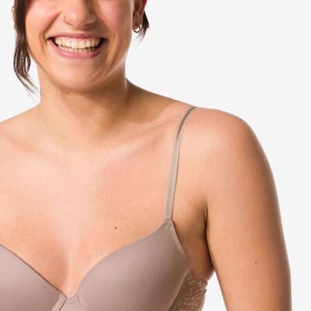 HEMA Push-up bh met beugel beige (beige) | HEMA