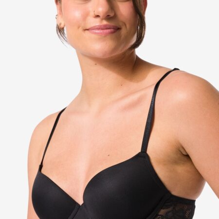 HEMA Push-up bh met beugel zwart (zwart) | HEMA