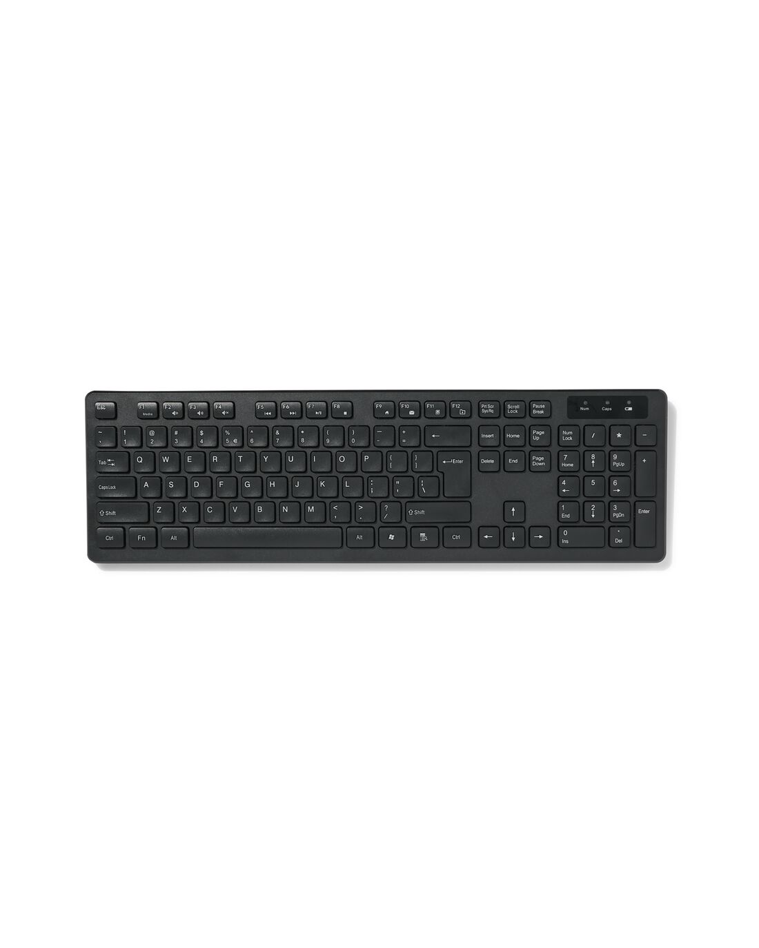 HEMA Qwerty toetsenbord draadloos zwart | HEMA