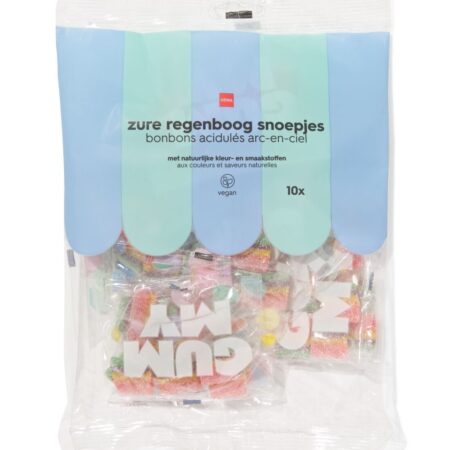 HEMA Regenboog zure matjes uitdeelzak - 10 stuks | HEMA