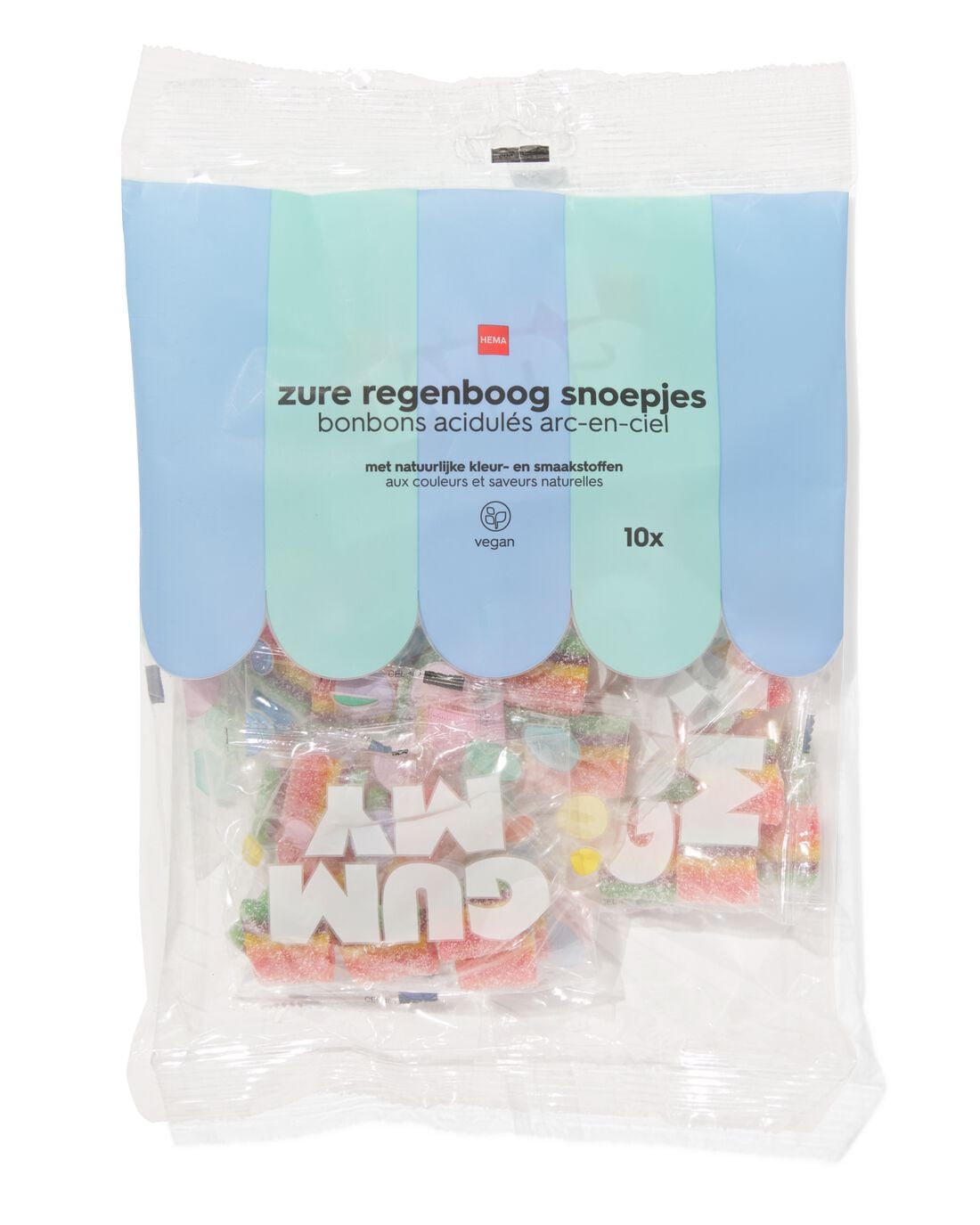 HEMA Regenboog zure matjes uitdeelzak - 10 stuks | HEMA