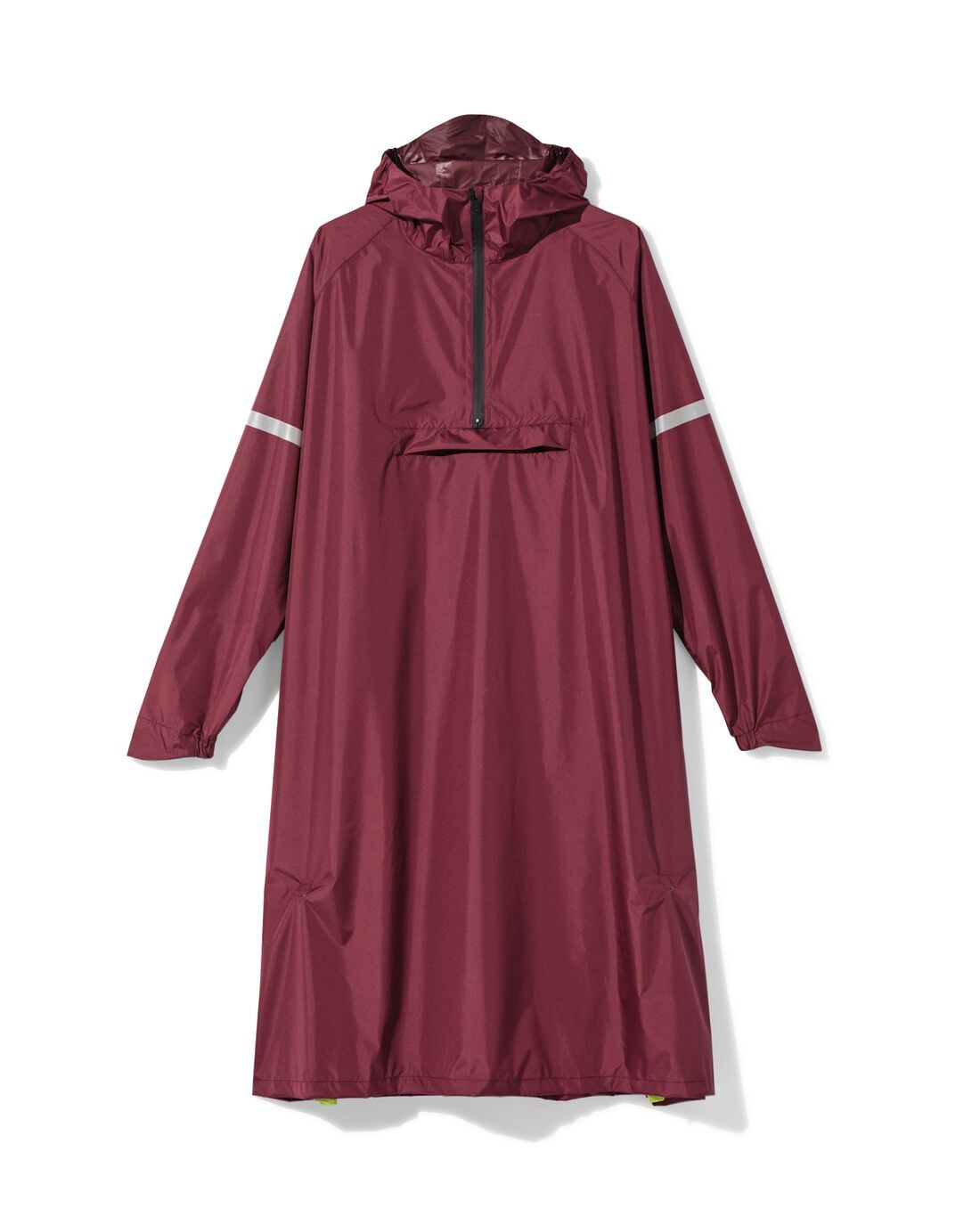 HEMA Regenponcho voor volwassenen Puck donkerrood (donkerrood) | HEMA