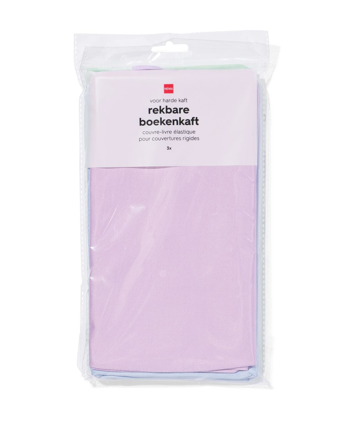 HEMA Rekbare boekenkaft pastel - 3 stuks (multicolor) | HEMA