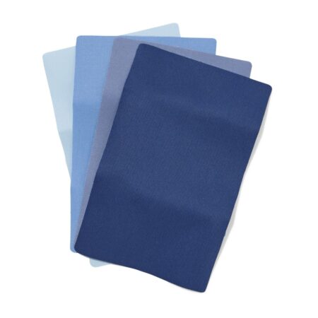 HEMA Reparatiestof 19x12cm denim blauw - 4 stuks (denim) | HEMA