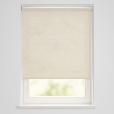 HEMA Rolgordijn lichtdoorlatend structuur grof linnen crème (creme) | HEMA