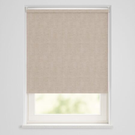 HEMA Rolgordijn verduisterend geweven taupe (taupe) | HEMA