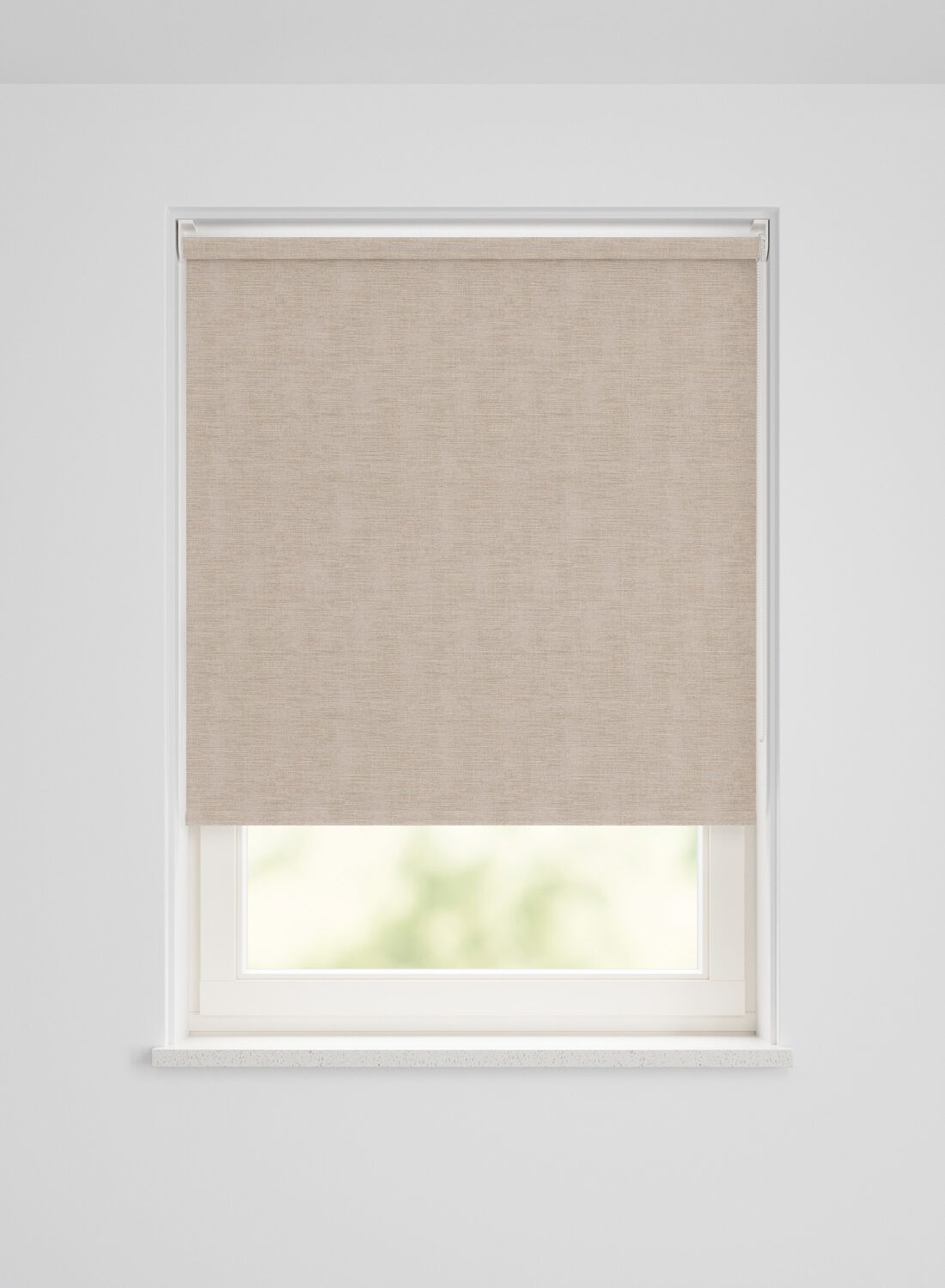 HEMA Rolgordijn verduisterend geweven taupe (taupe) | HEMA