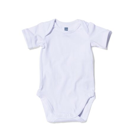 HEMA Romper organic katoen stretch korte mouw - 2 stuks wit | HEMA