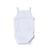 HEMA Romper organic katoen stretch spaghettibandjes - 2 stuks wit | HEMA