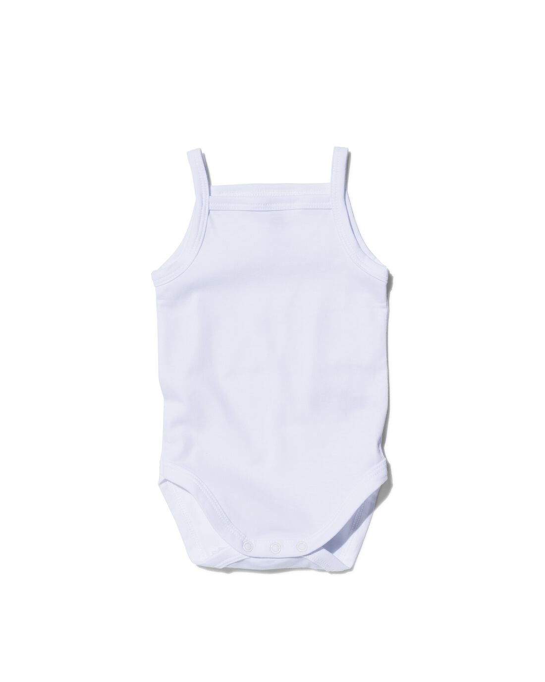 HEMA Romper organic katoen stretch spaghettibandjes - 2 stuks wit | HEMA