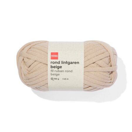 Rond lintgaren beige 100gram 45meter