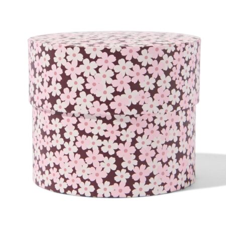 HEMA Ronde doos S ⌀11x9cm karton bloemen | HEMA