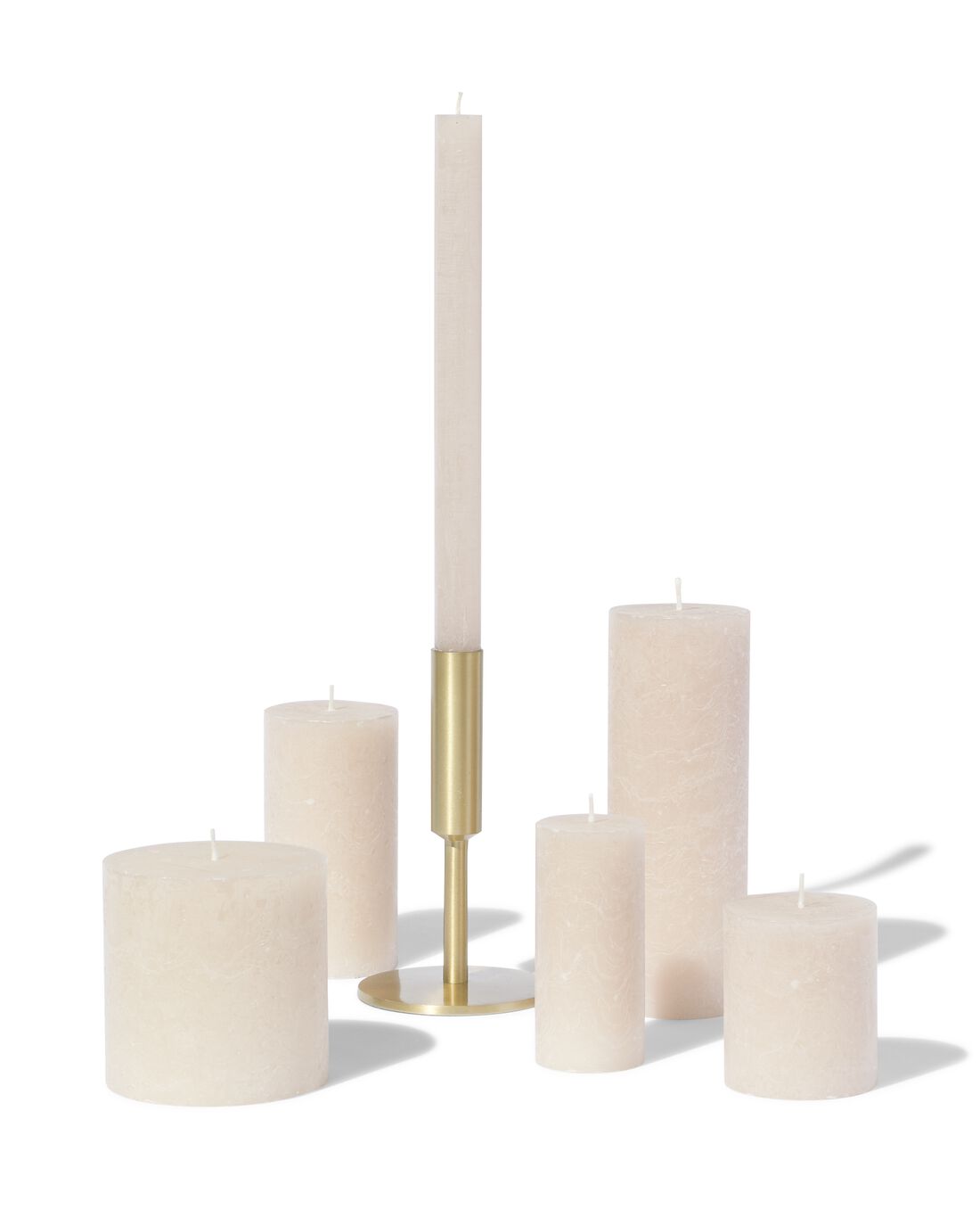 HEMA Rustieke kaarsen naturel (naturel) | HEMA