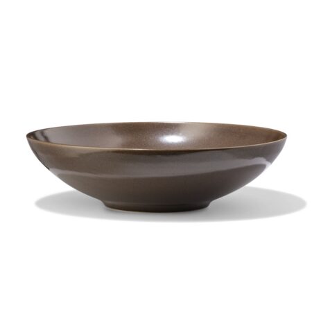 HEMA Saladeschaal Ø28.5cm Puur aardewerk donkerbruin (donkerbruin) | HEMA
