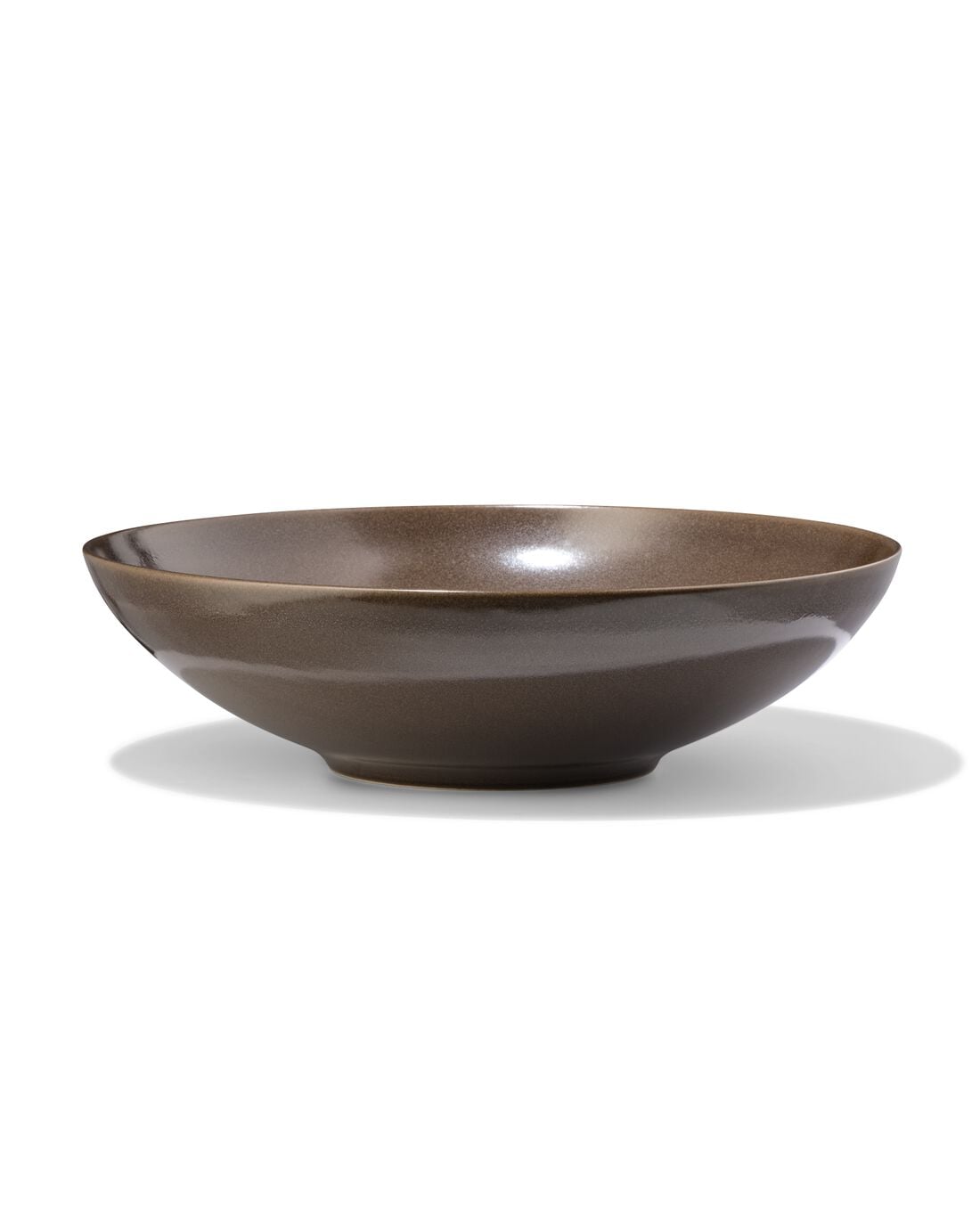 HEMA Saladeschaal Ø28.5cm Puur aardewerk donkerbruin (donkerbruin) | HEMA
