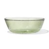 Saladeschaal ⌀28x9cm glas gehamerd groen