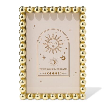 HEMA Sassy me fotolijst 10x15cm bolletjes goud (goud) | HEMA