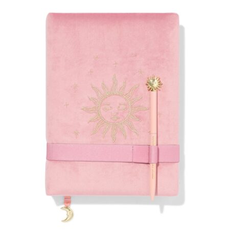 HEMA Sassy me notitieboek A5 gelinieerd pen (oudroze) | HEMA