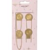HEMA Sassy me paperclips 18.5x9cm - 4 stuks (goud) | HEMA